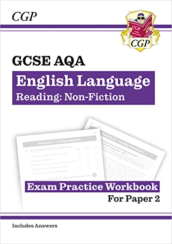 GCSE English Language AQA Reading Non-Fiction Exam Practice Workbook (Paper 2) - inc. Answers (CGP AQA GCSE English Language)